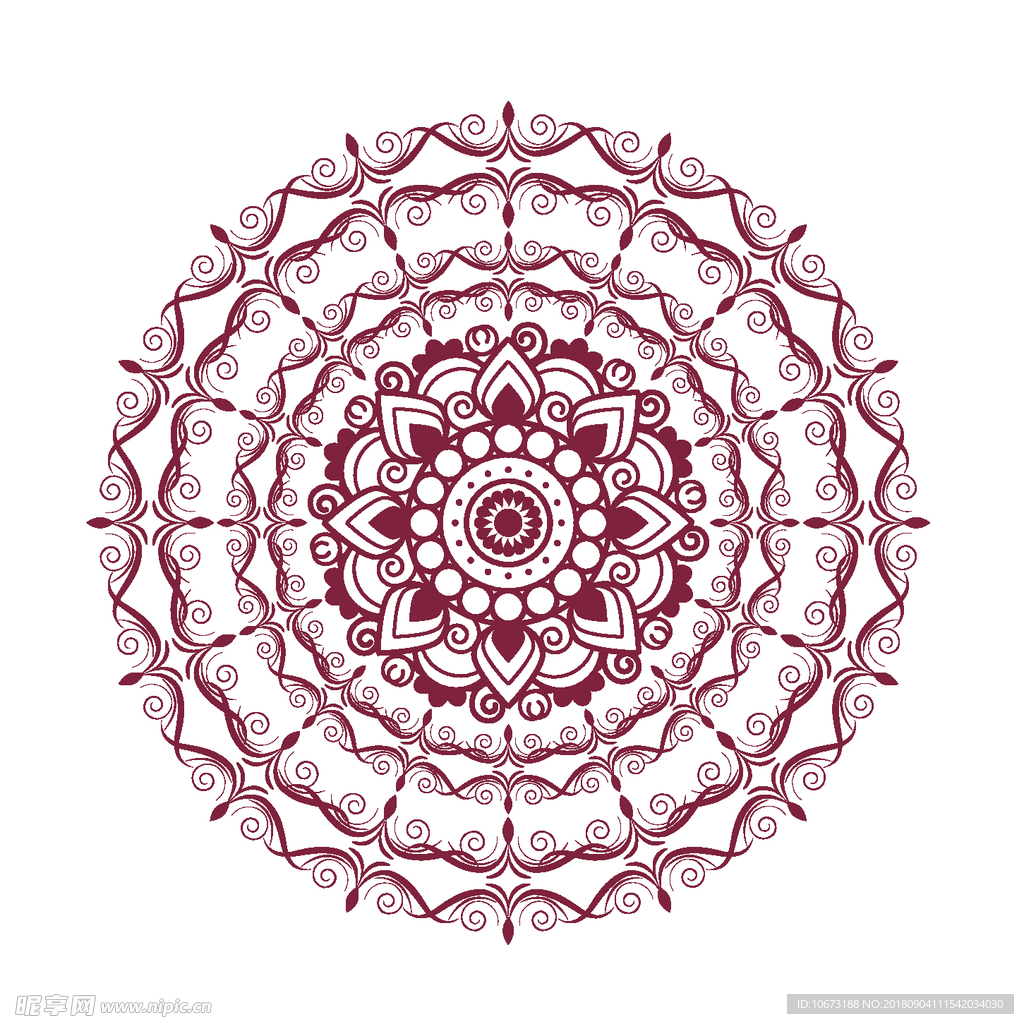 矢量花纹