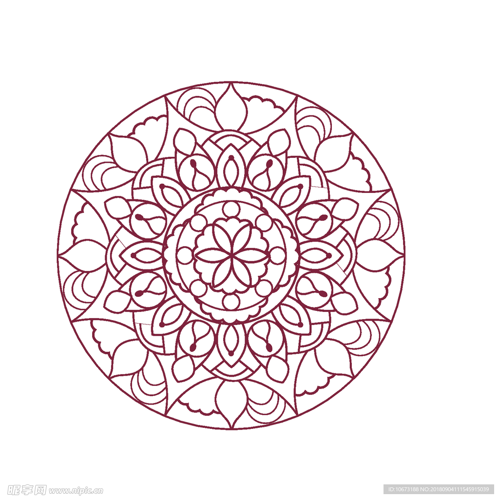 矢量花纹