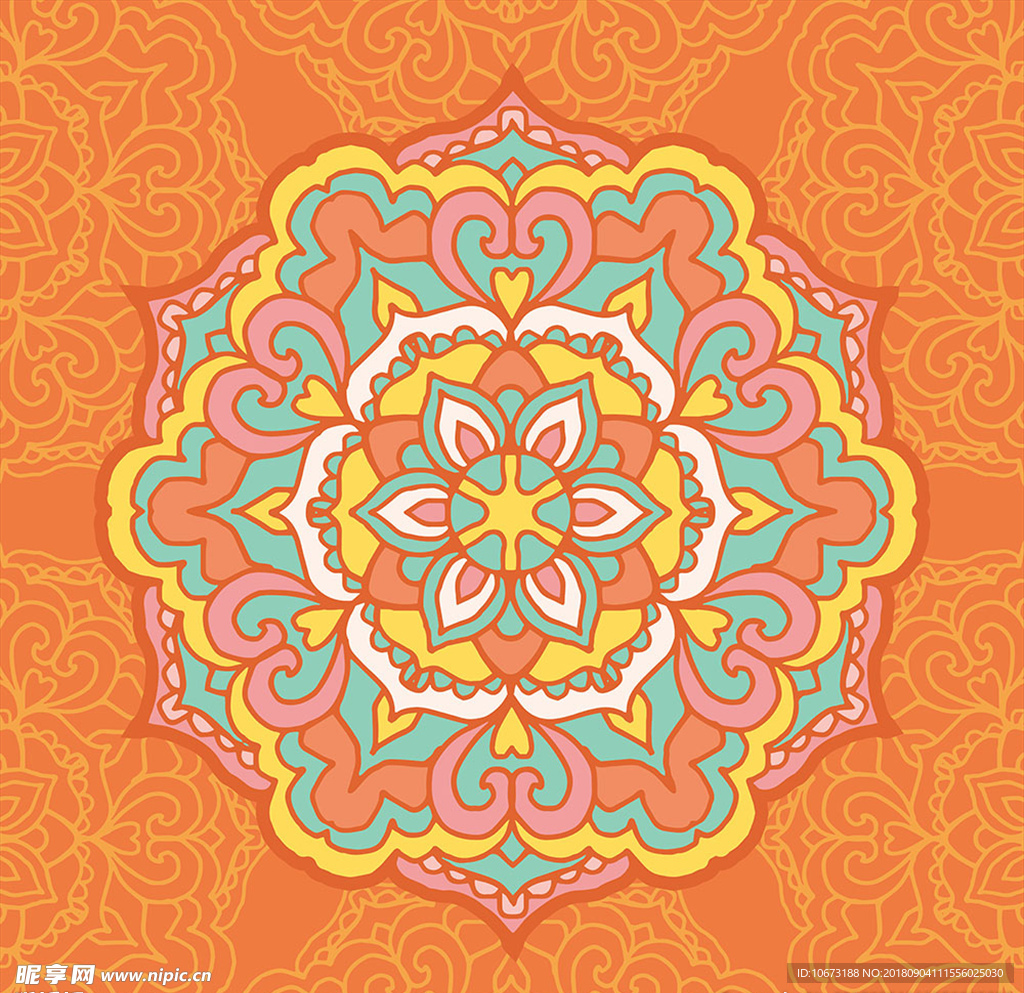 矢量花纹