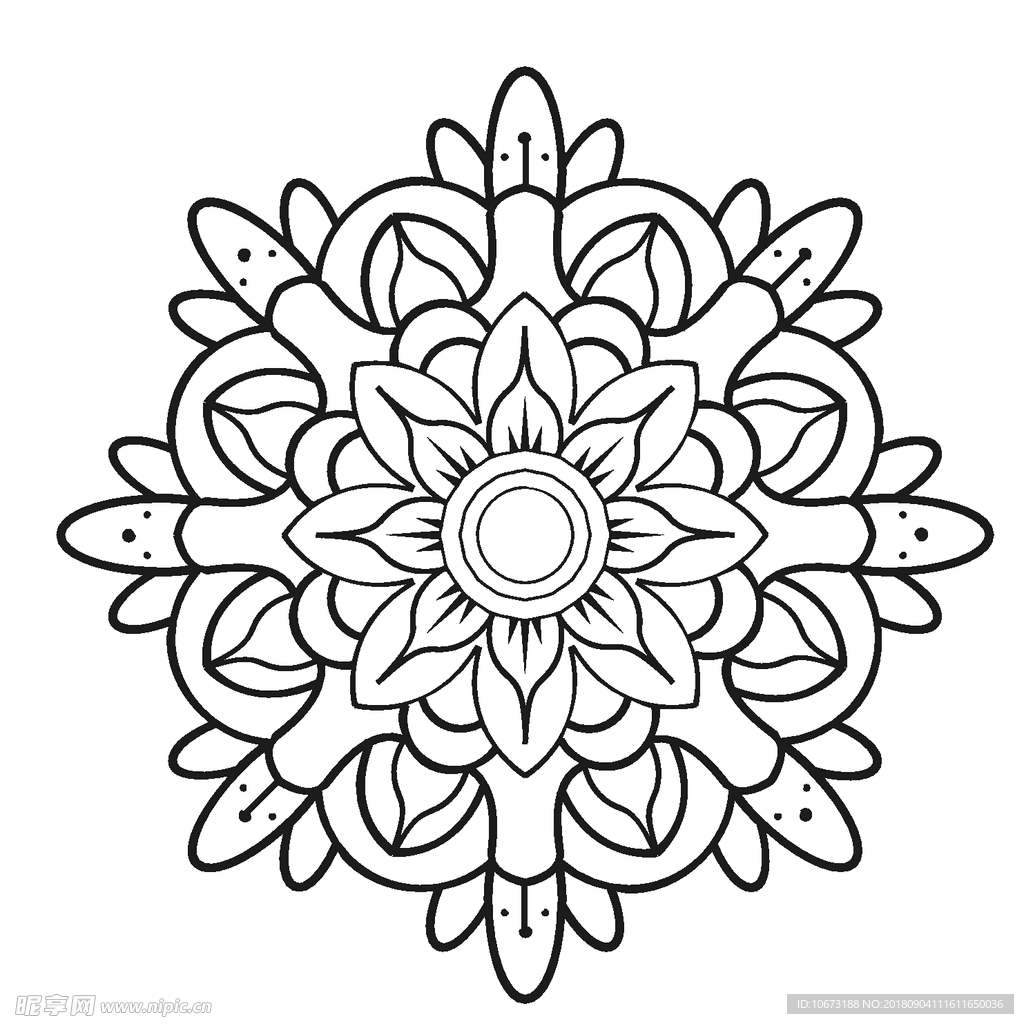 矢量花纹