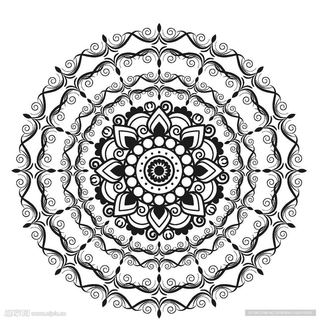 矢量花纹