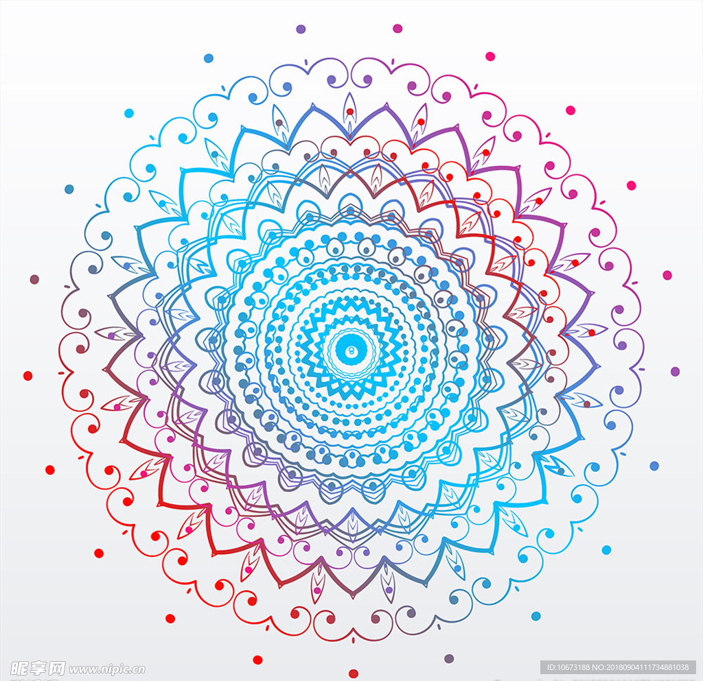 矢量花纹