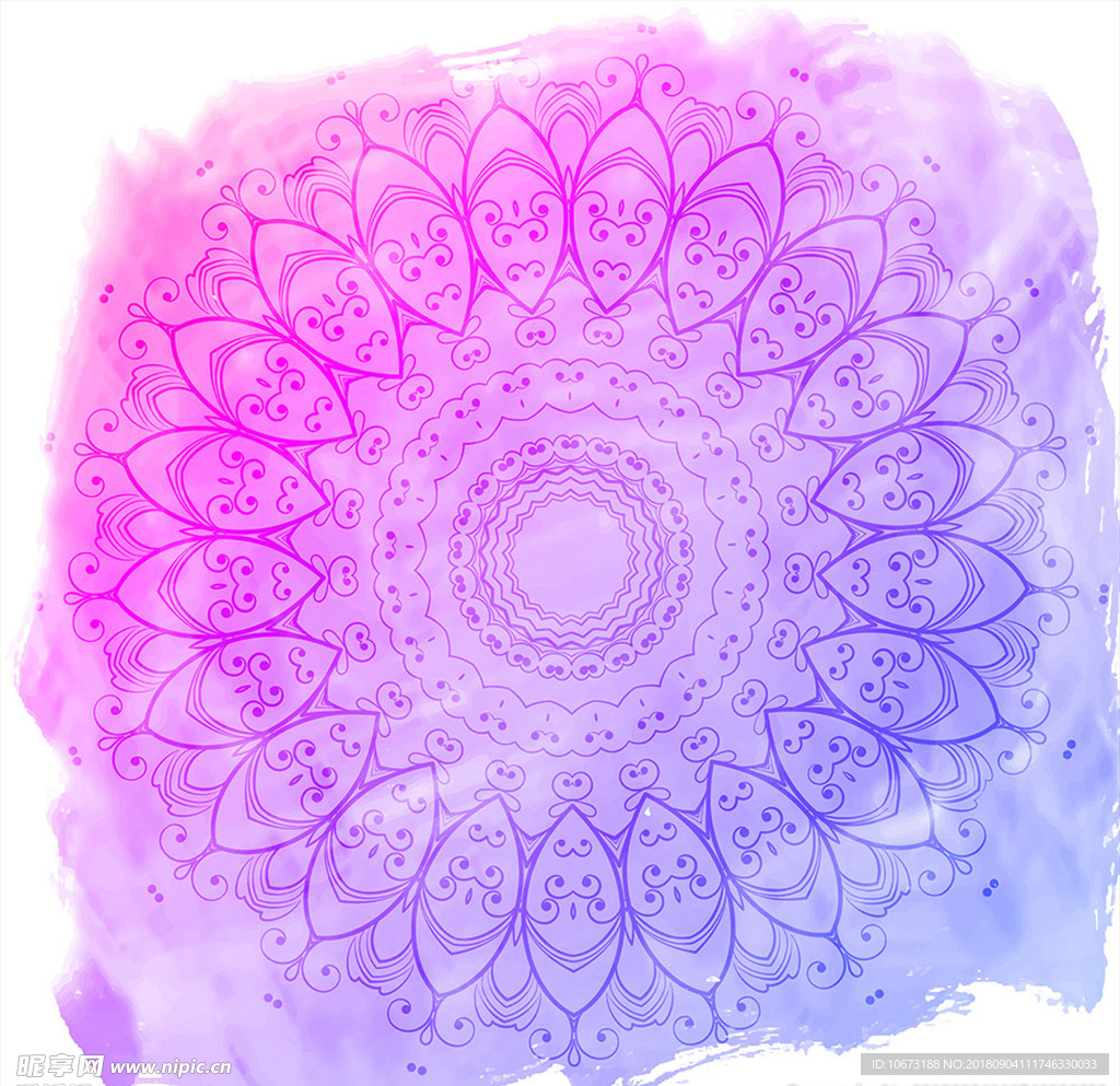 矢量花纹