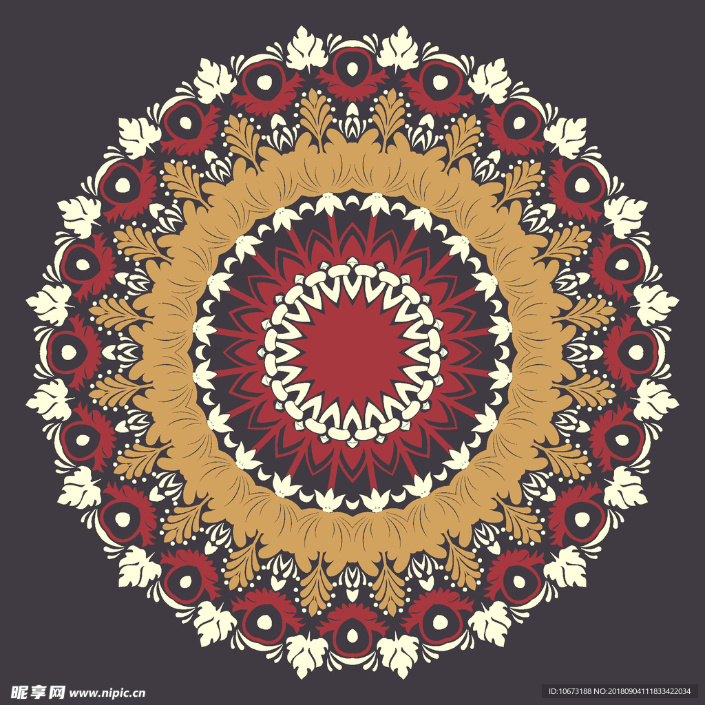 矢量花纹