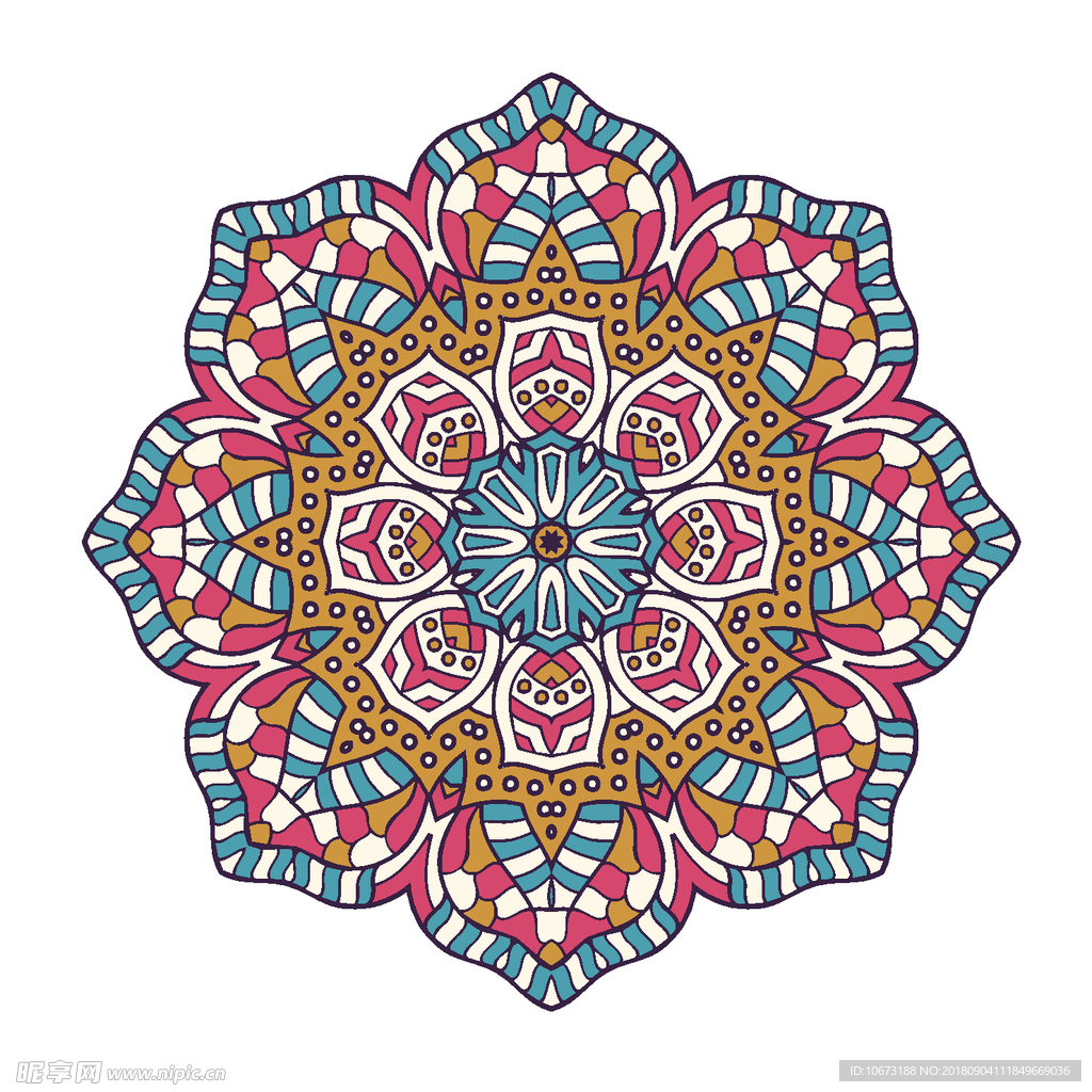 矢量花纹
