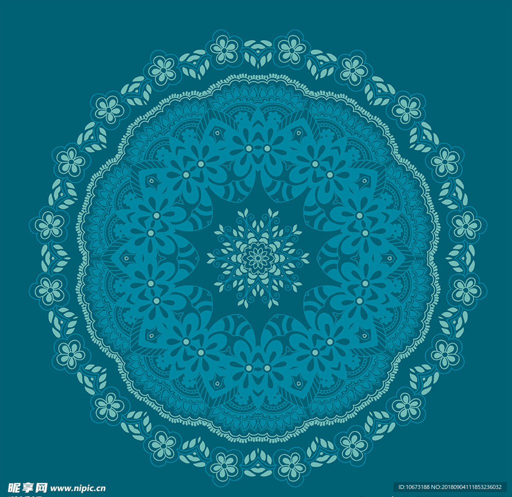 矢量花纹
