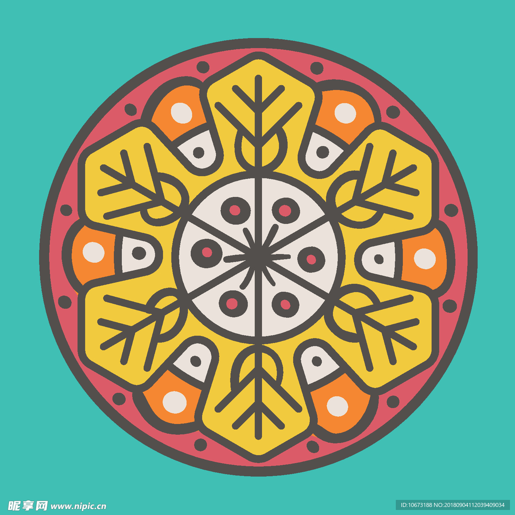 矢量花纹