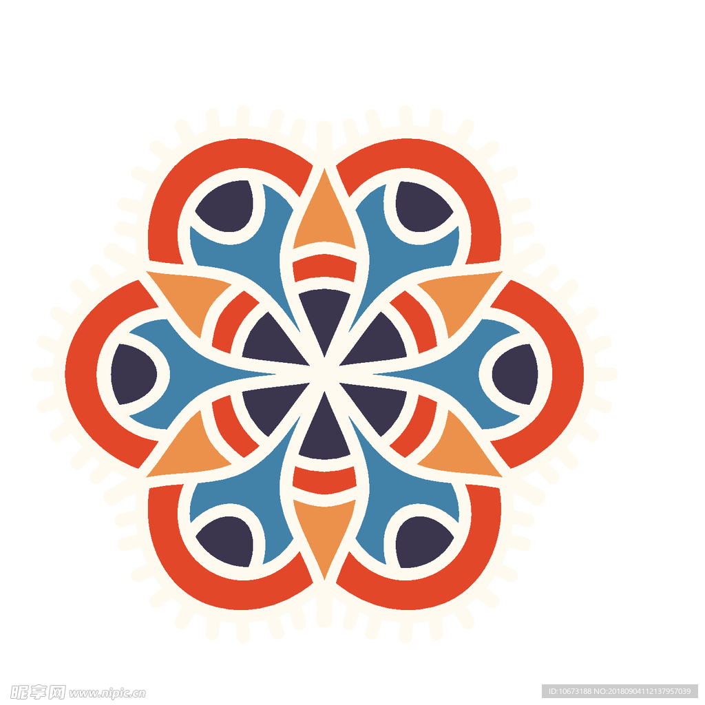 矢量花纹