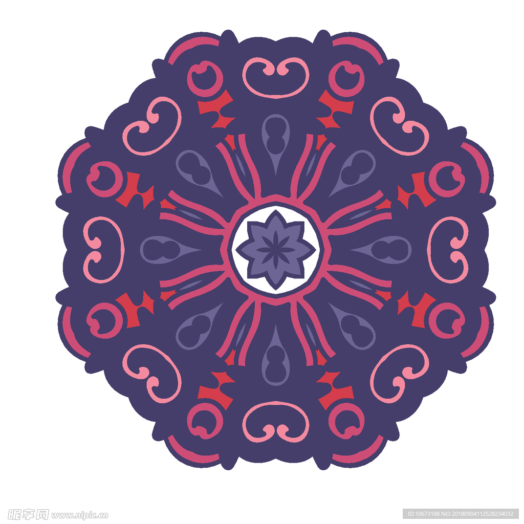 矢量花纹