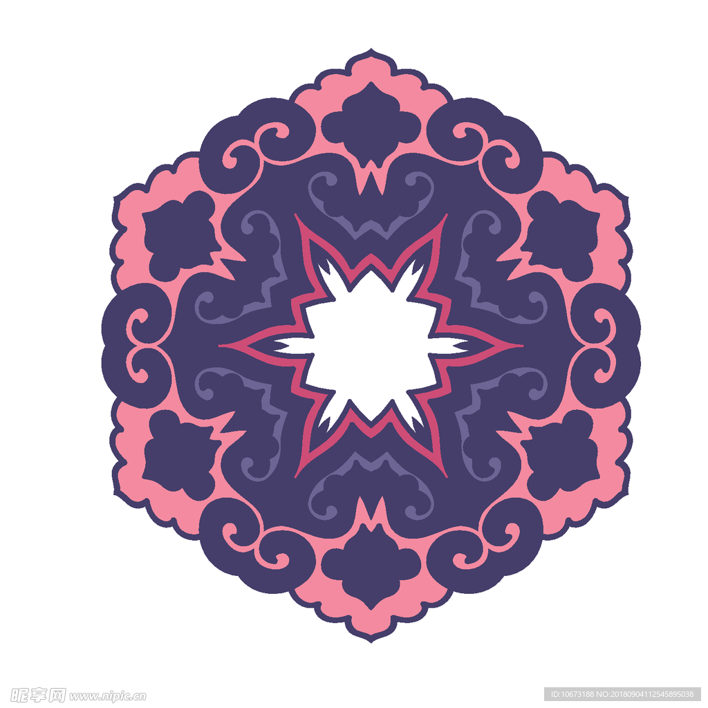 矢量花纹