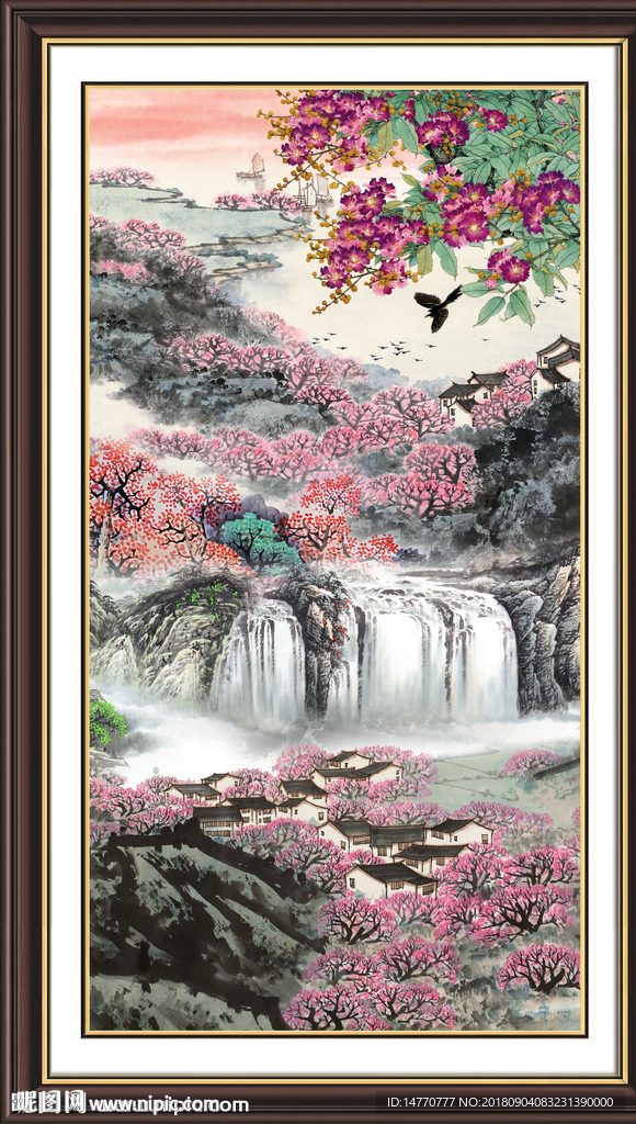 竖幅国画