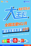 中国电信大王卡海报