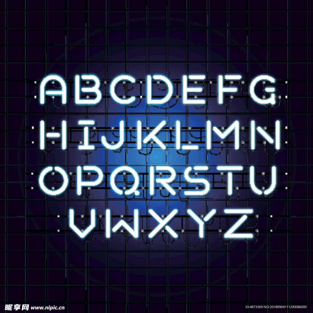 炫酷字母数字艺术字