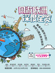 欧洲旅游海报