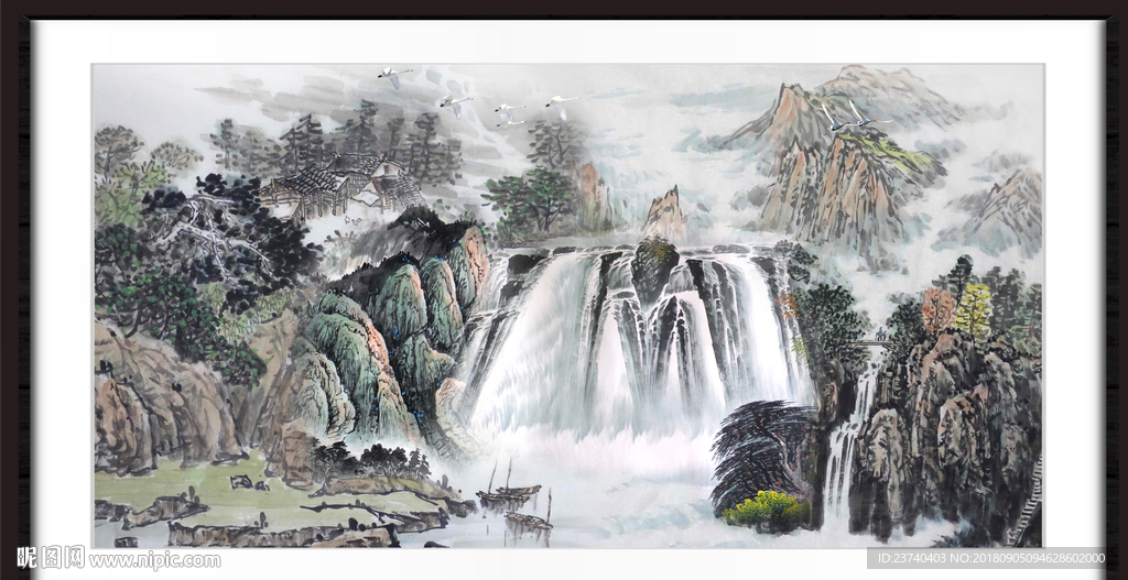 泰山水墨