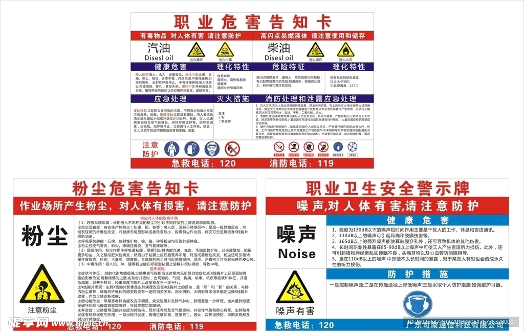 职业危险告示牌