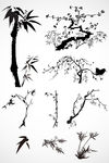 竹子元素矢量图