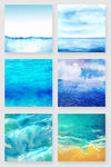碧波海浪海水素材