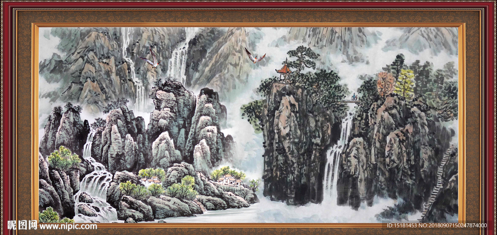 巨幅山水画
