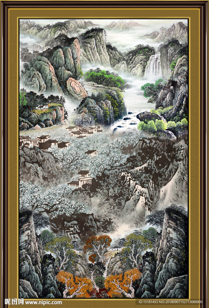 巨幅山水画