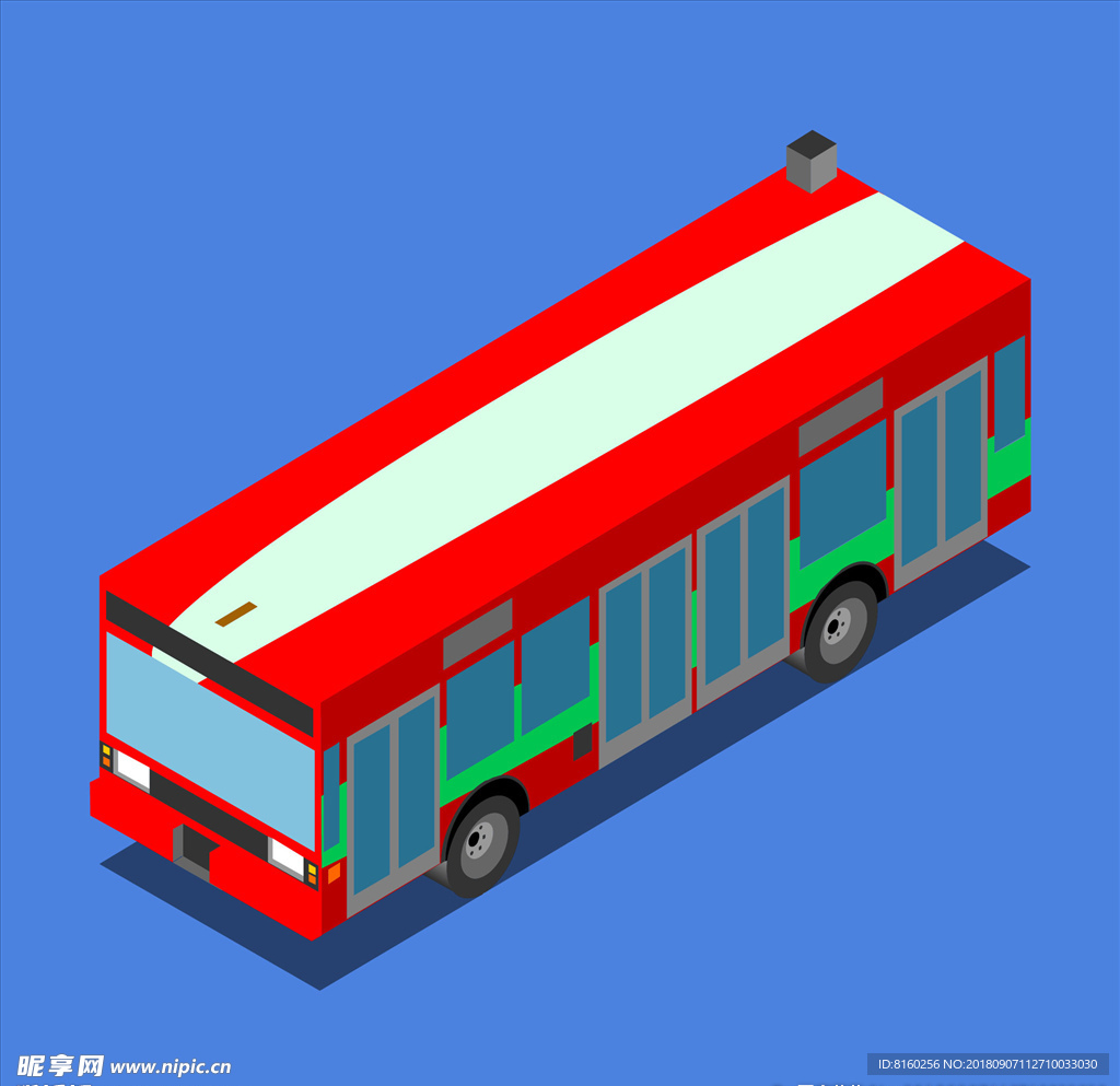 彩色车辆