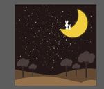 中秋星空插画