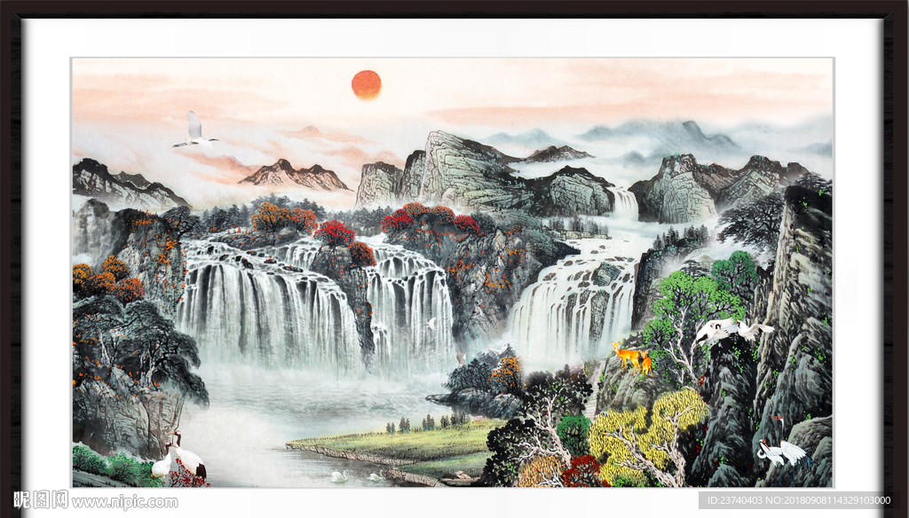 巨幅山水画
