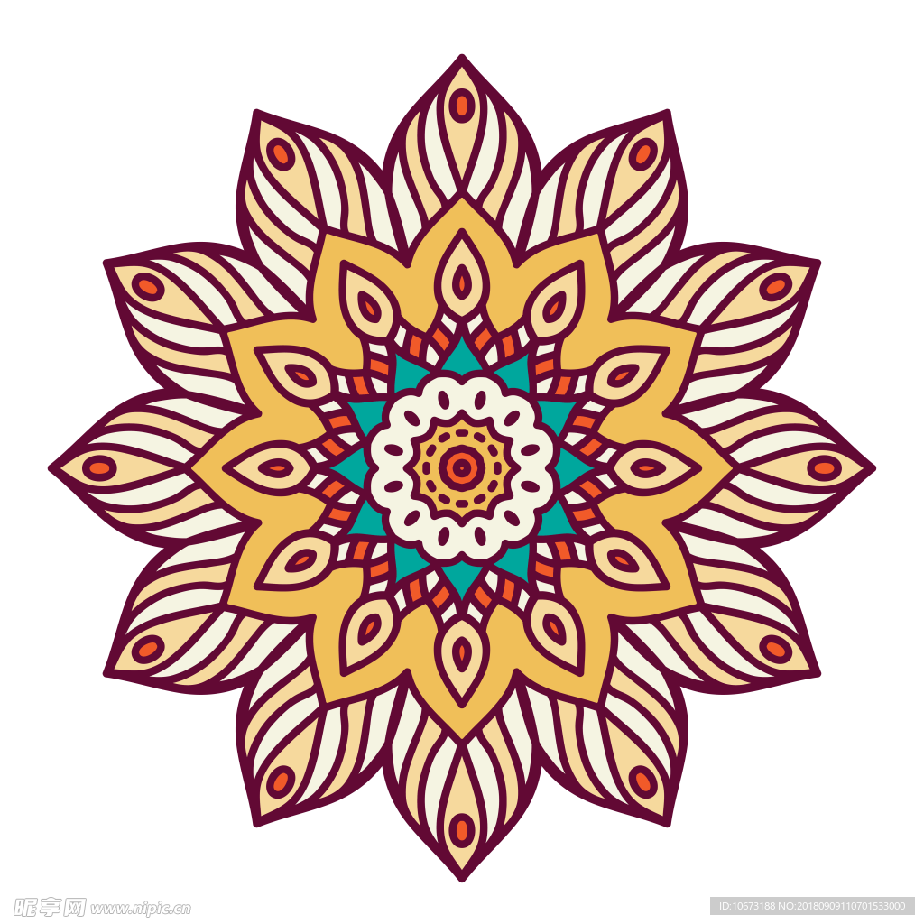 透明底花纹