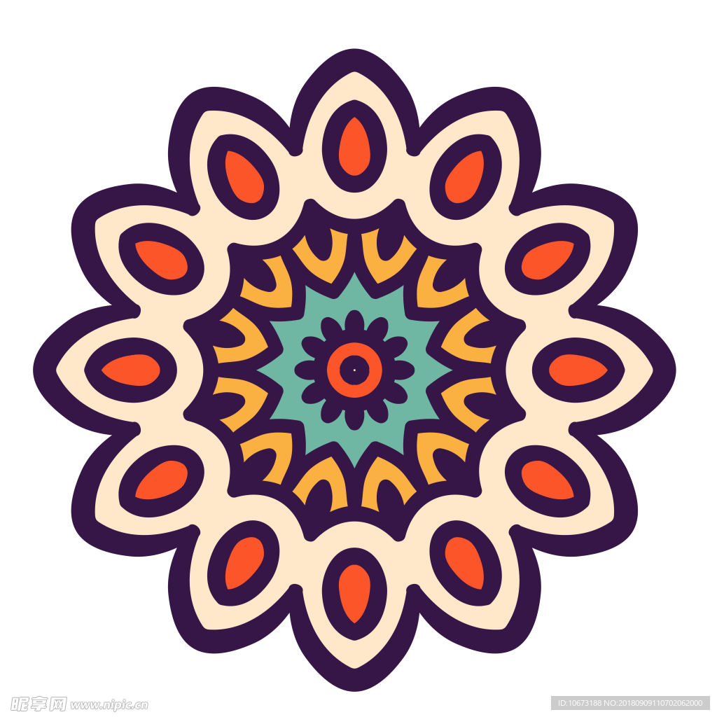 透明底花纹