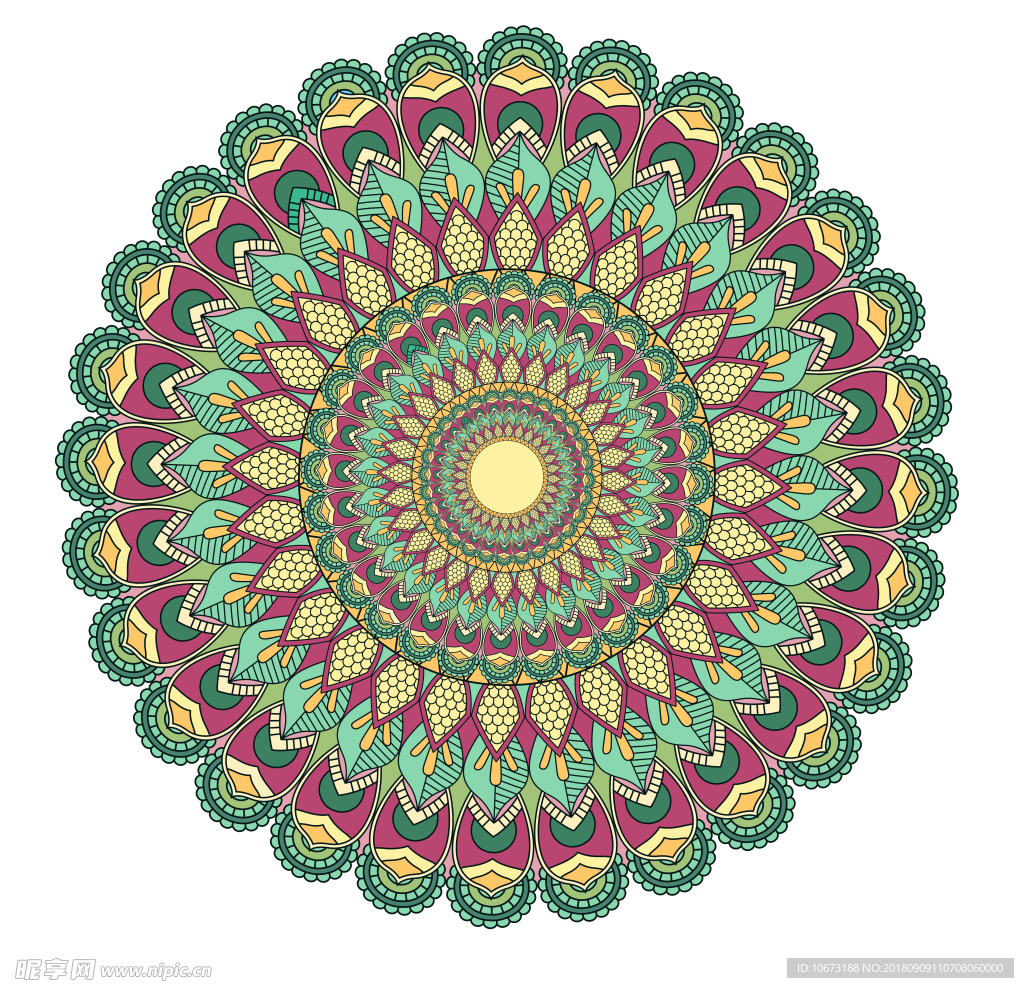透明底花纹