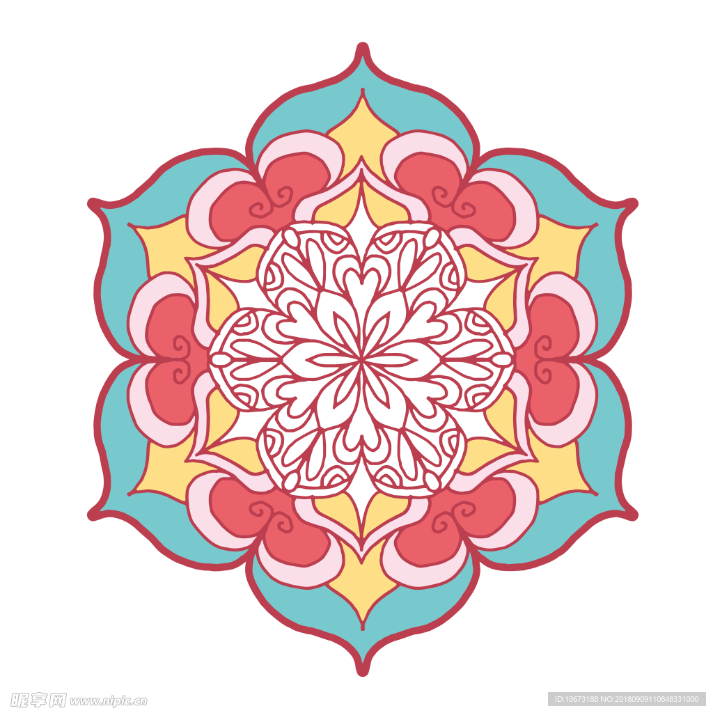 透明底花纹