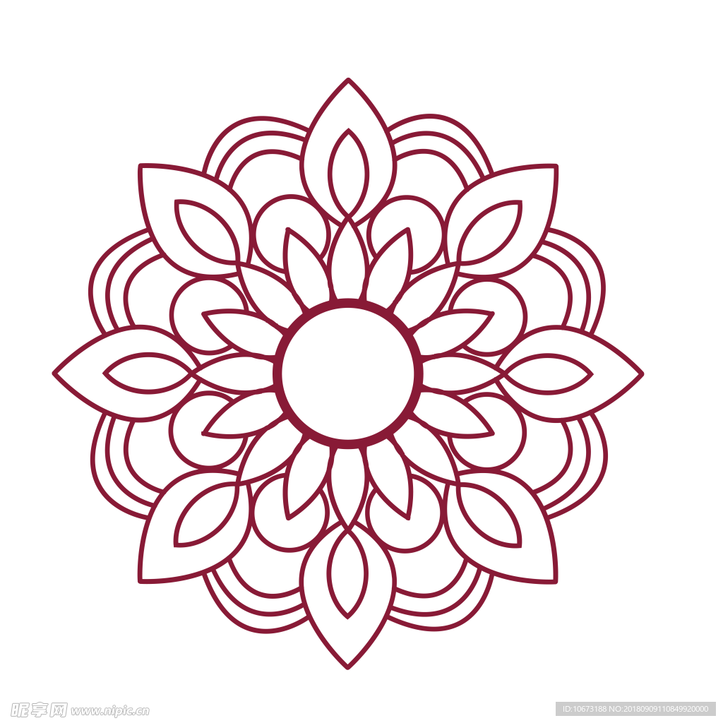 透明底花纹