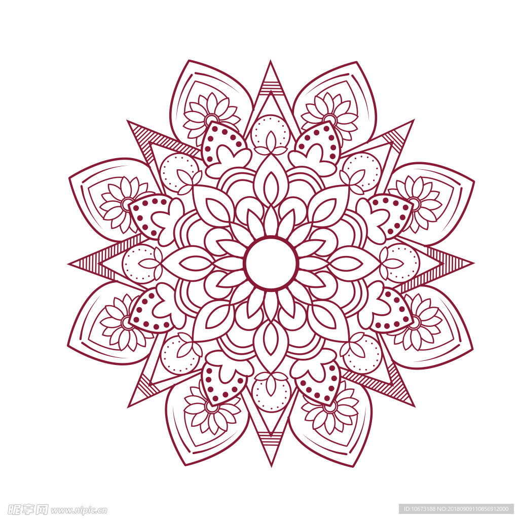 透明底花纹