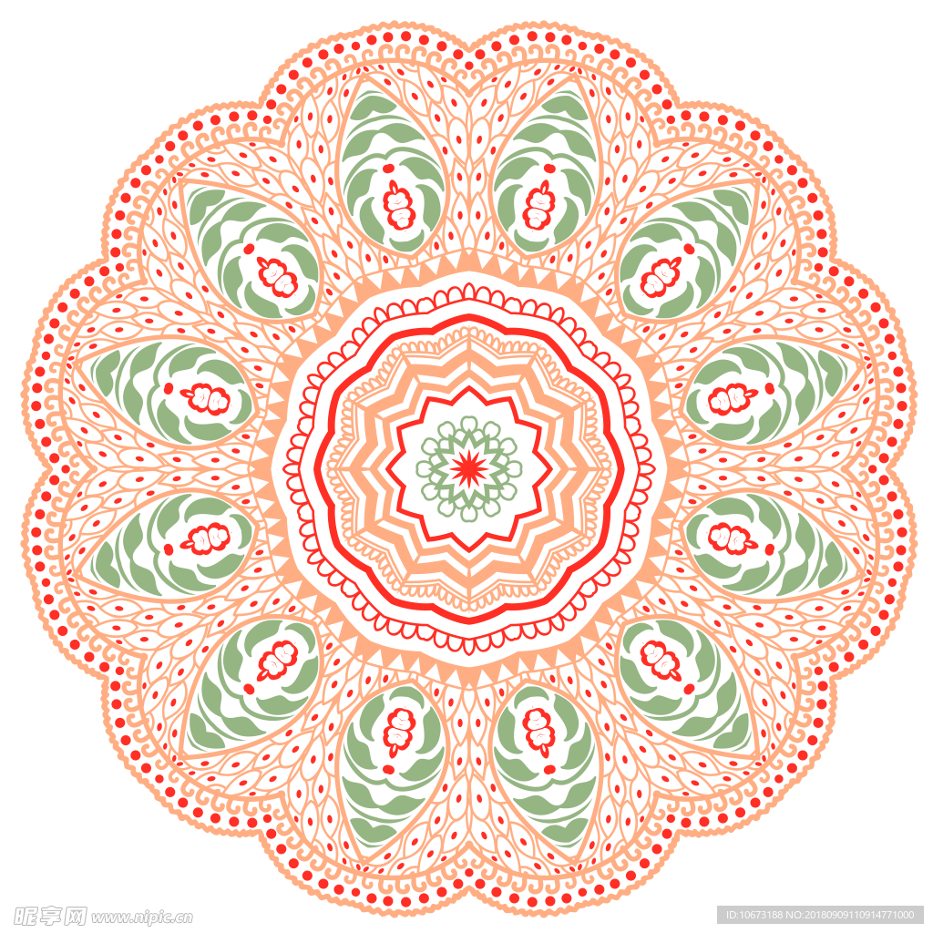 透明底花纹