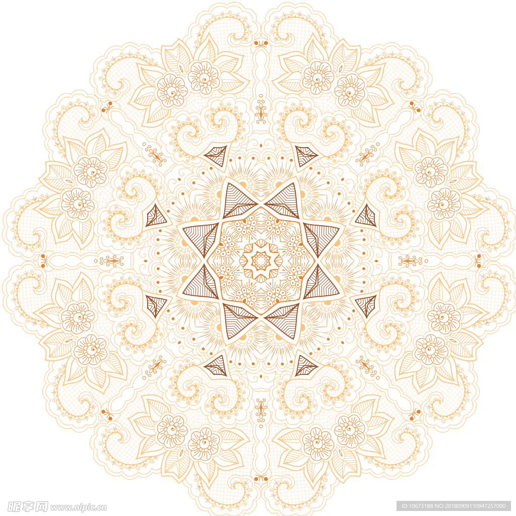 透明底花纹