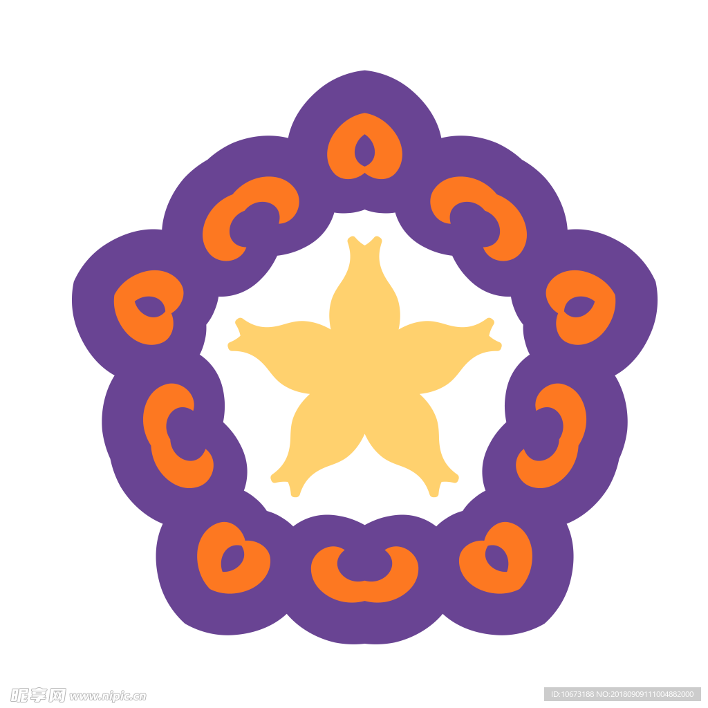 透明底花纹
