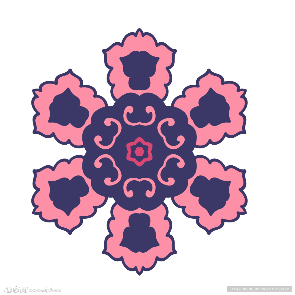 透明底花纹