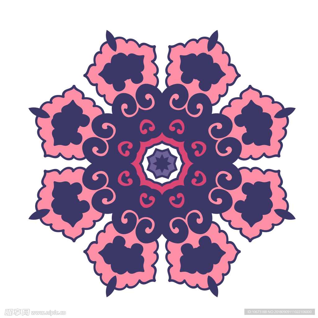 透明底花纹
