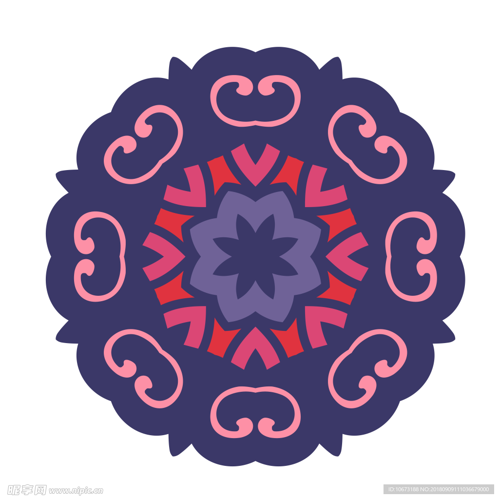 透明底花纹