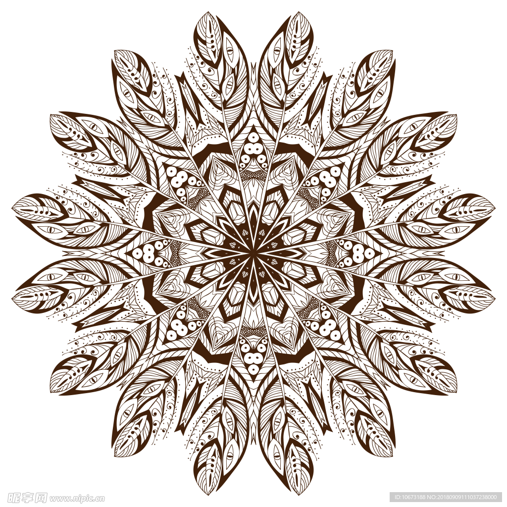 透明底花纹