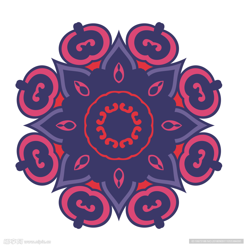 透明底花纹
