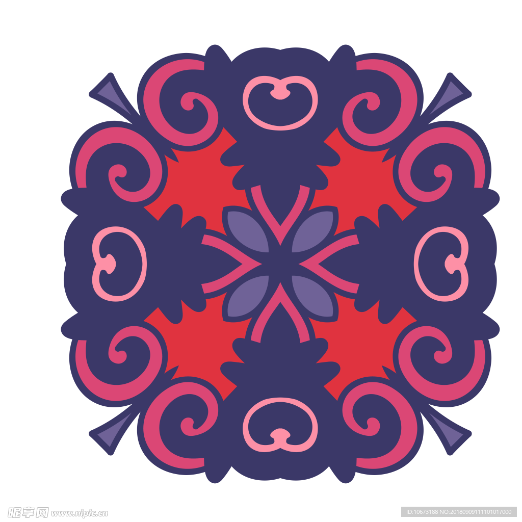 透明底花纹