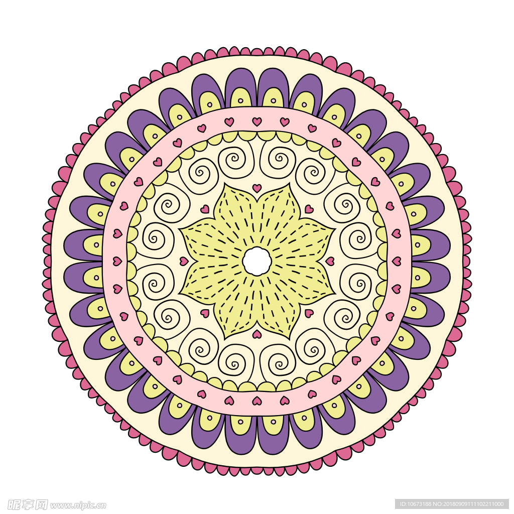 透明底花纹