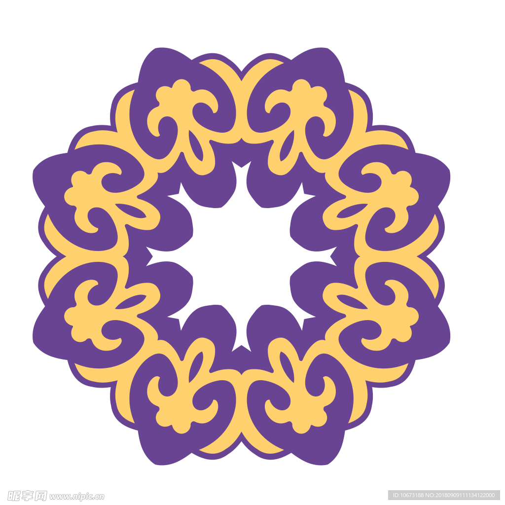 透明底花纹