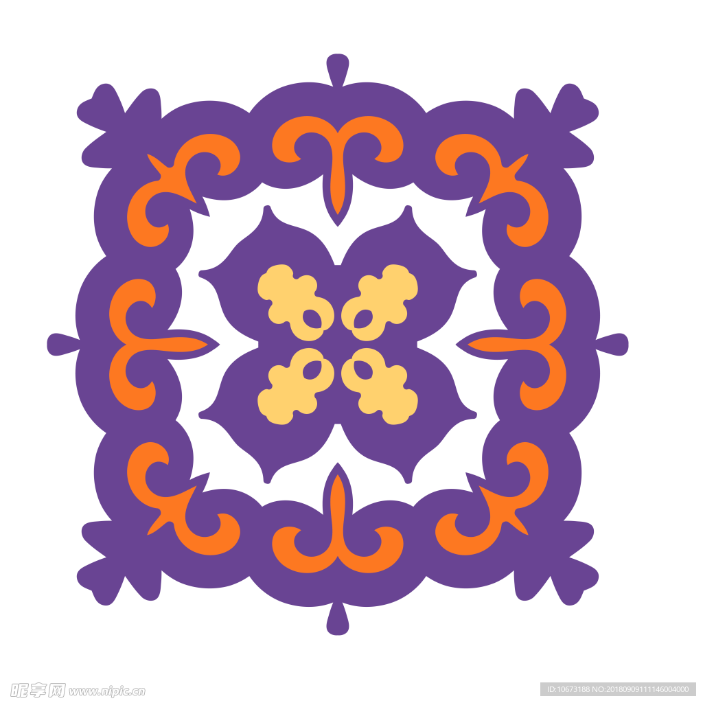 透明底花纹