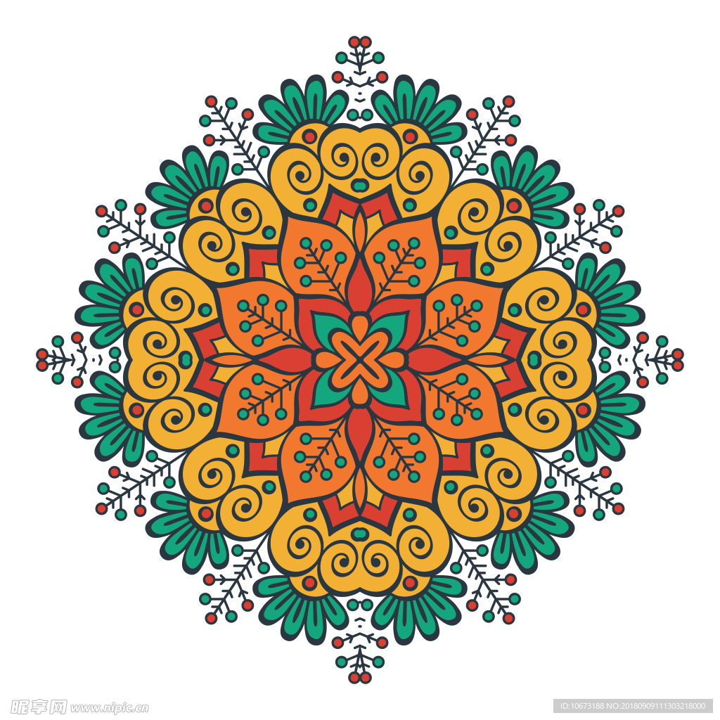 透明底花纹