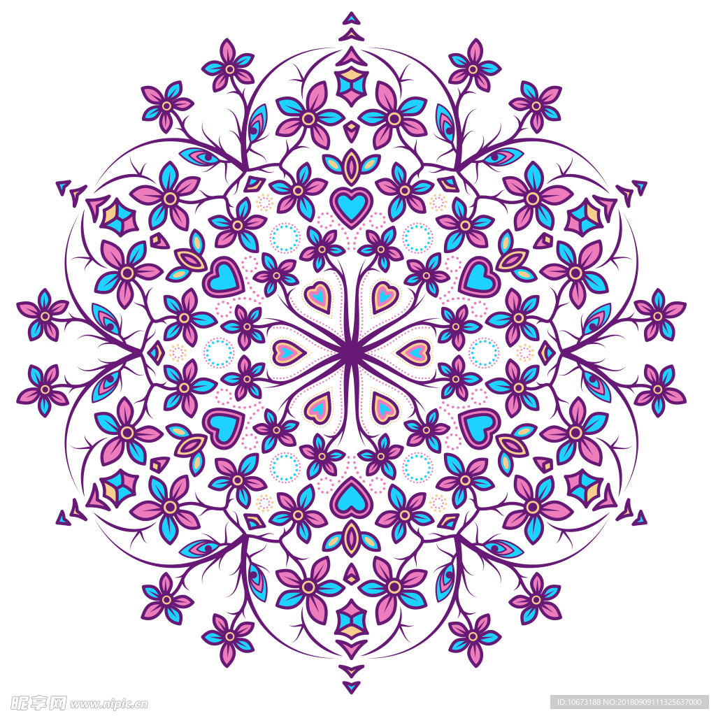 透明底花纹