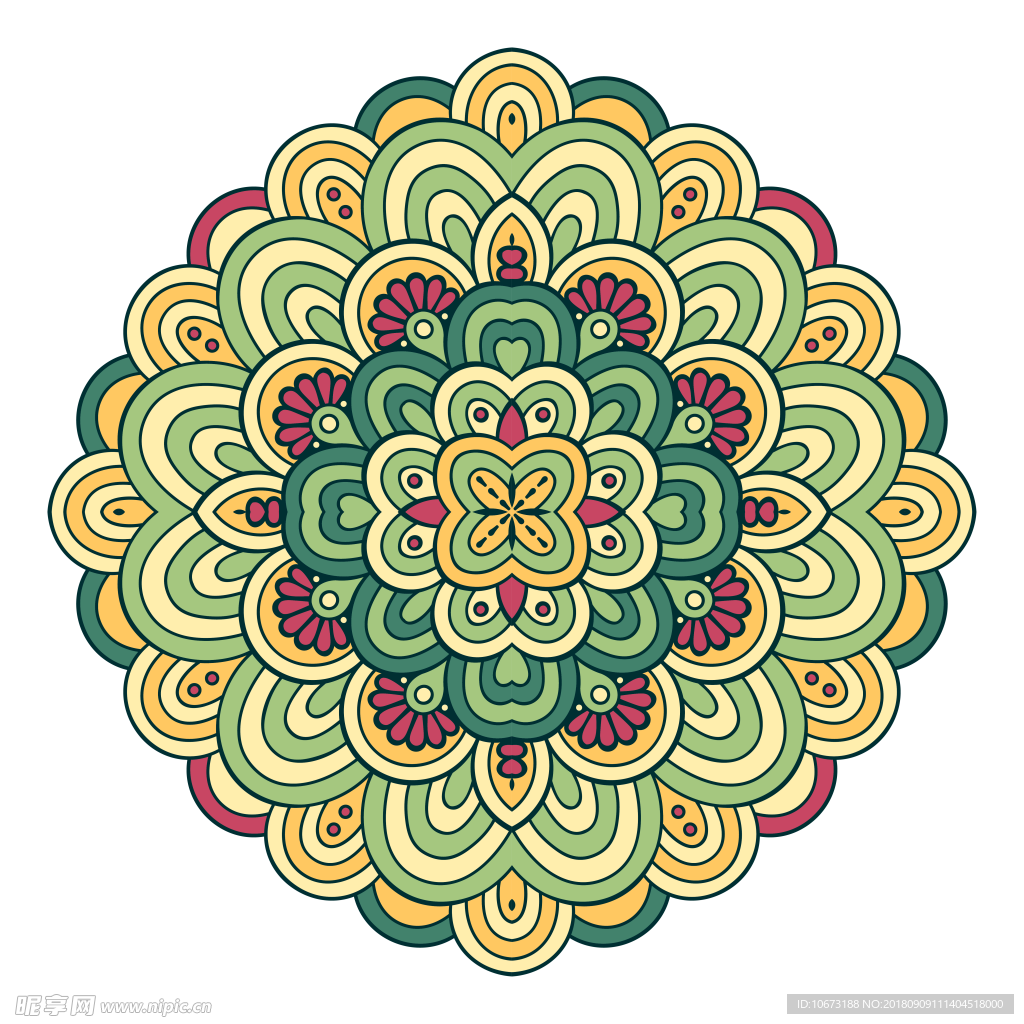透明底花纹