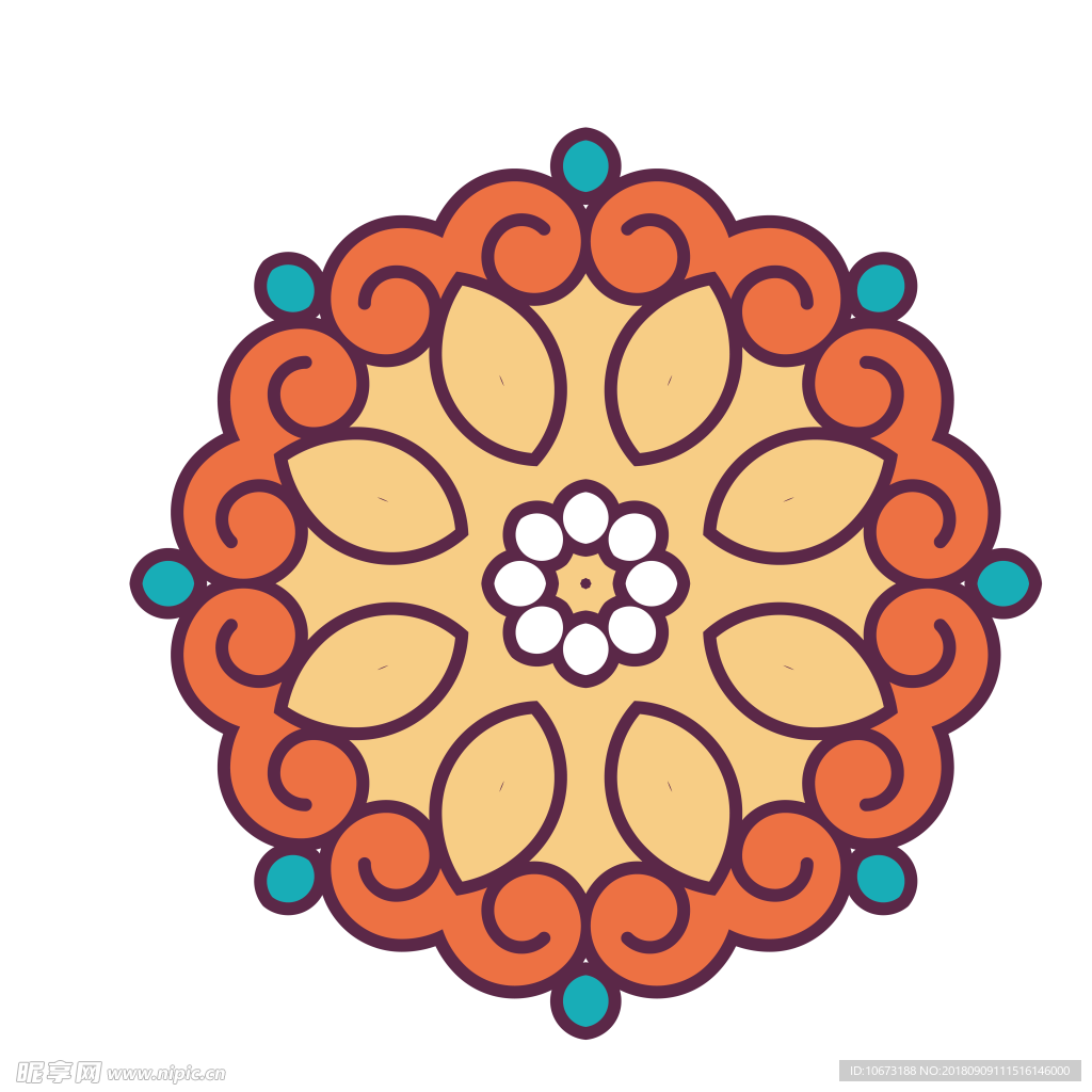 透明底花纹
