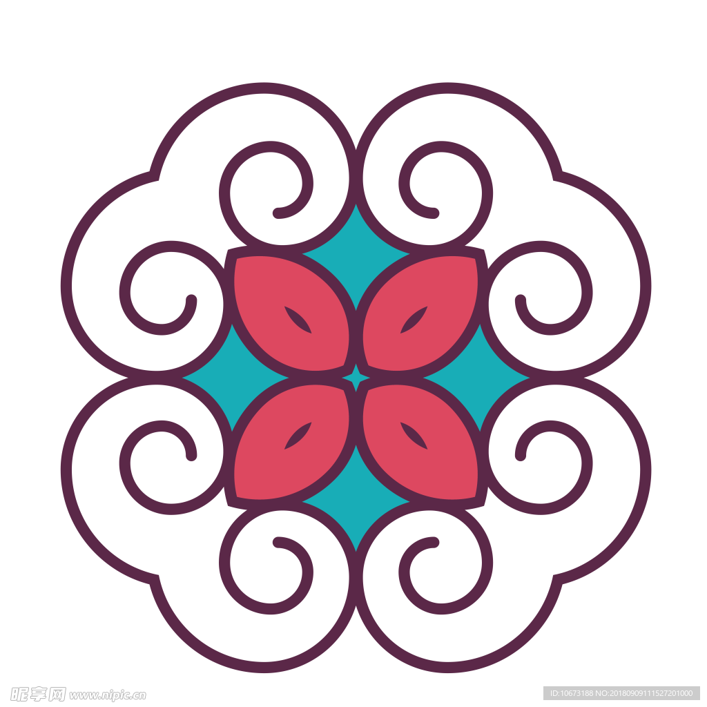 透明底花纹
